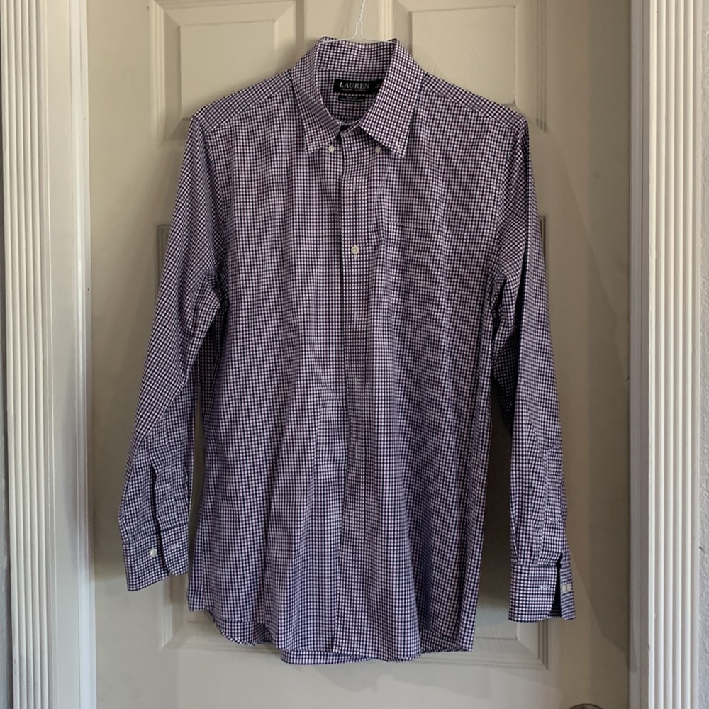 Lauren by Ralph Lauren men’s slim fit dress shirt